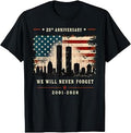 25th Anniversary September 11 2001 Memorial Day Usa Flag (1)