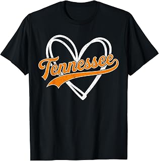 Tn Orange Heart Retro Varsity Vintage Tennessee Unisex T-shirt, Sweatshirt, Hoodie (1)