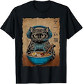 Ramen Cat Gaming Anime Japanese Teen Gamer Unisex T-shirt, Sweatshirt, Hoodie (1)