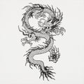 Dragon Tattoo Japanese Style Graphic