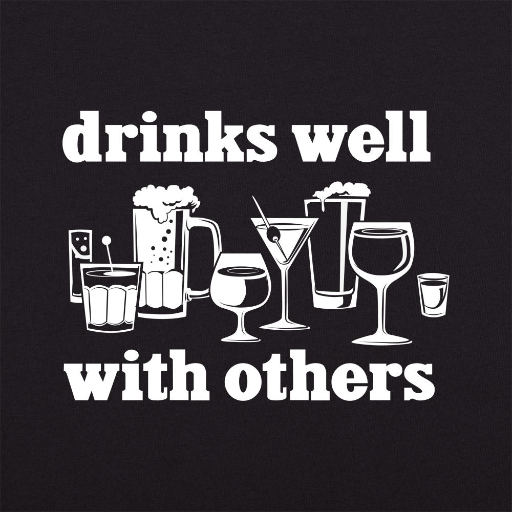 Drinks Well With Others Beer Wine and Cocktail Glasses