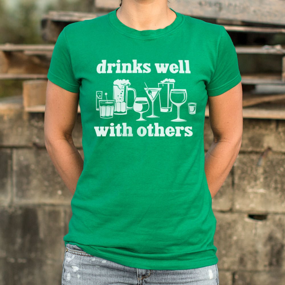 Drinks Well With Others Beer Wine and Cocktail Glasses