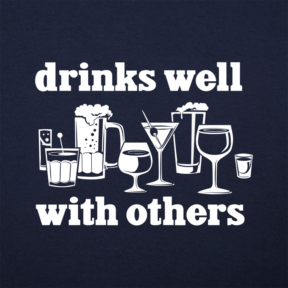 Drinks Well With Others Beer Wine and Cocktail Glasses