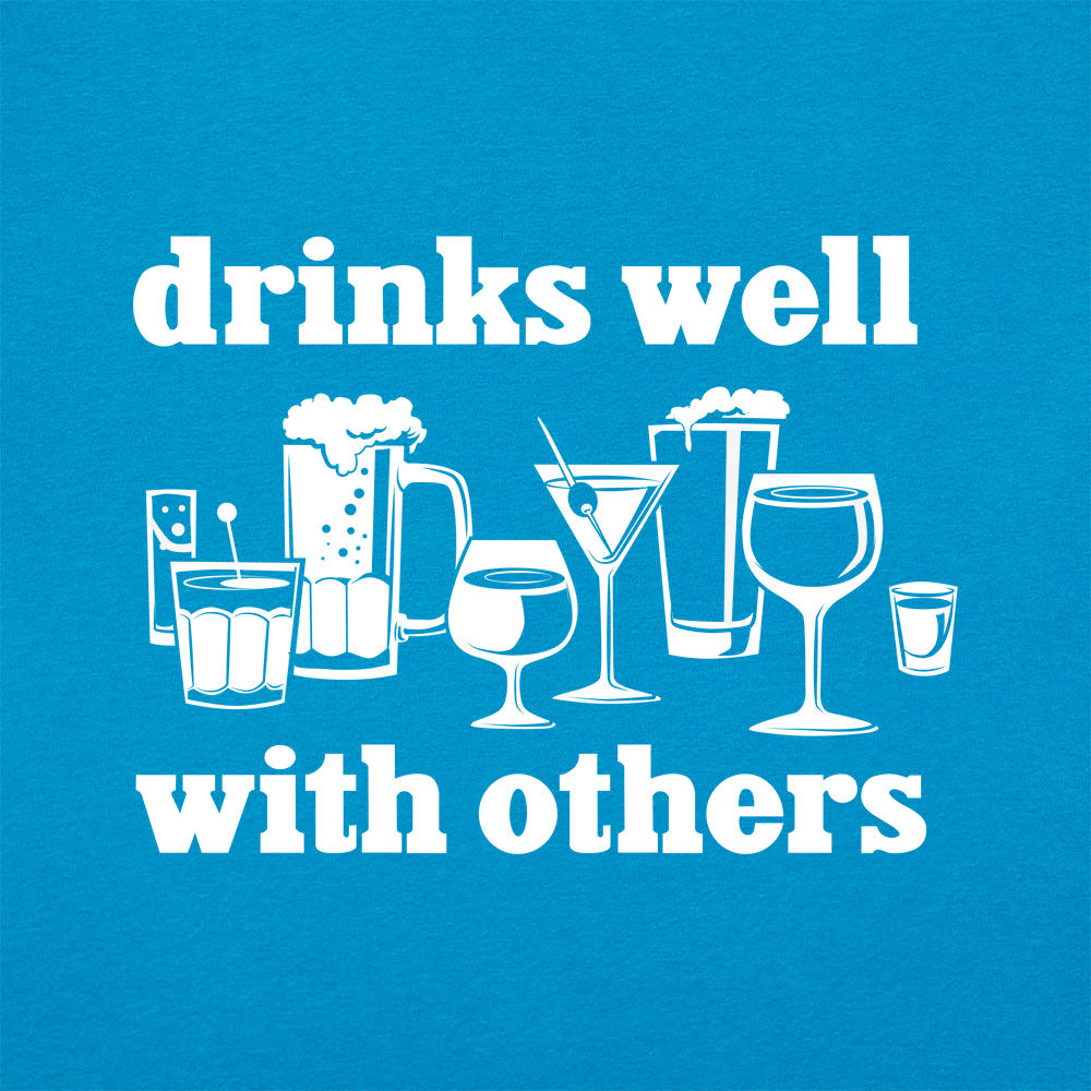 Drinks Well With Others Beer Wine and Cocktail Glasses