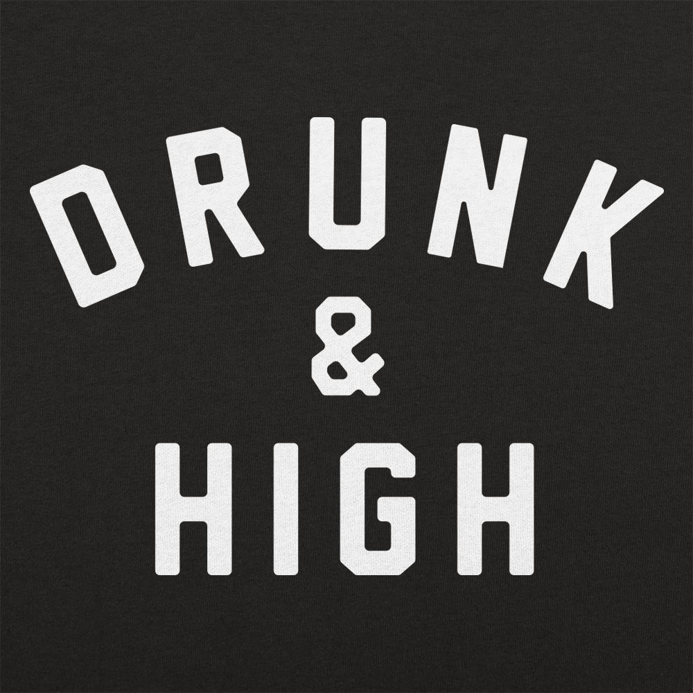 Drunk and High Varsity Letter Print