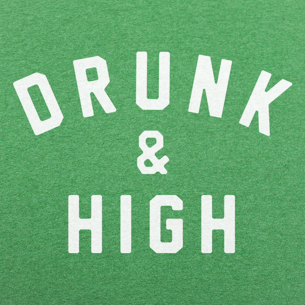 Drunk and High Varsity Letter Print