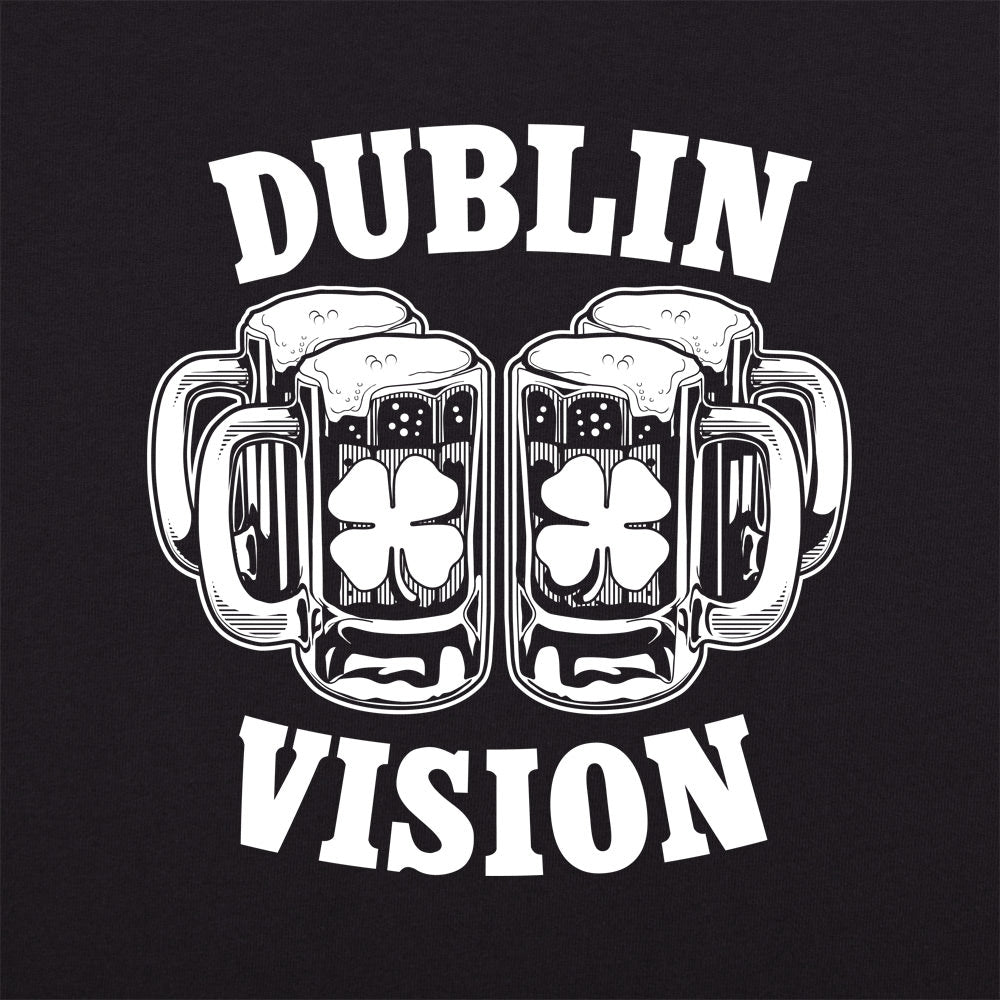 Dublin Vision Double Beer Mugs with Shamrocks