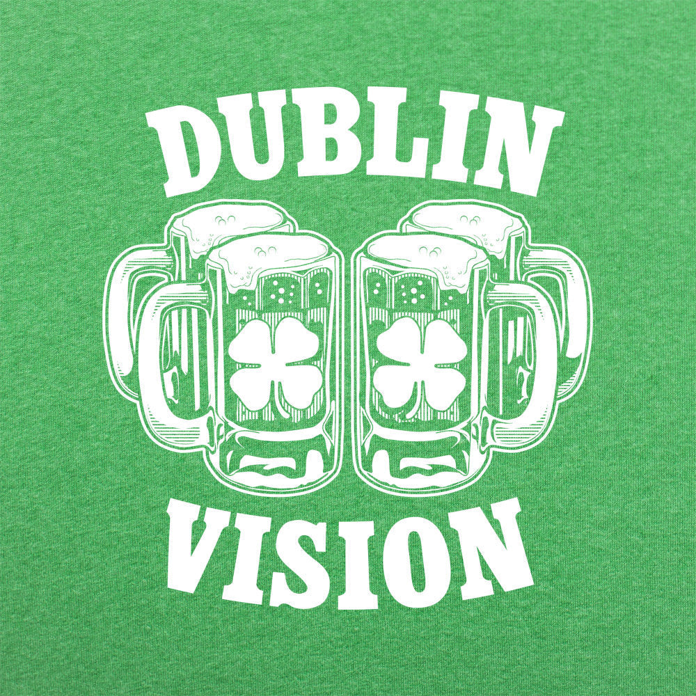 Dublin Vision Double Beer Mugs with Shamrocks