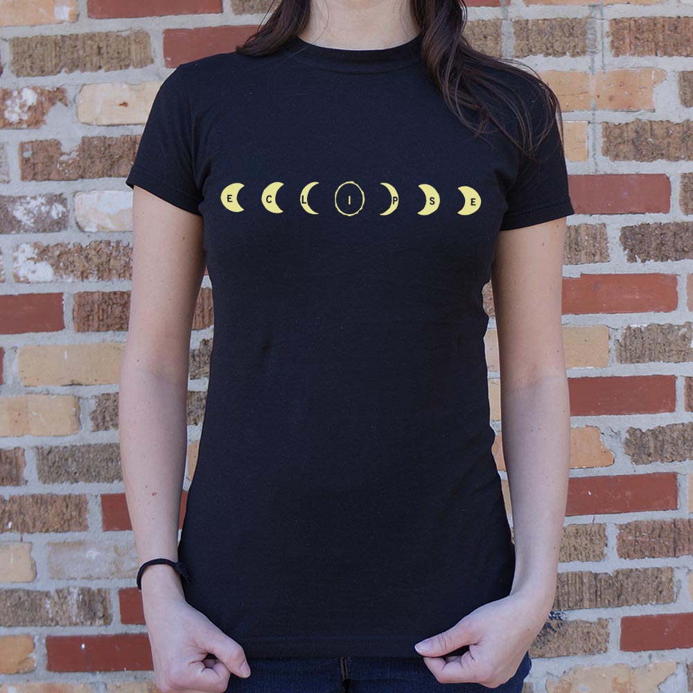 Eclipse Spelled Out in Moon Phases