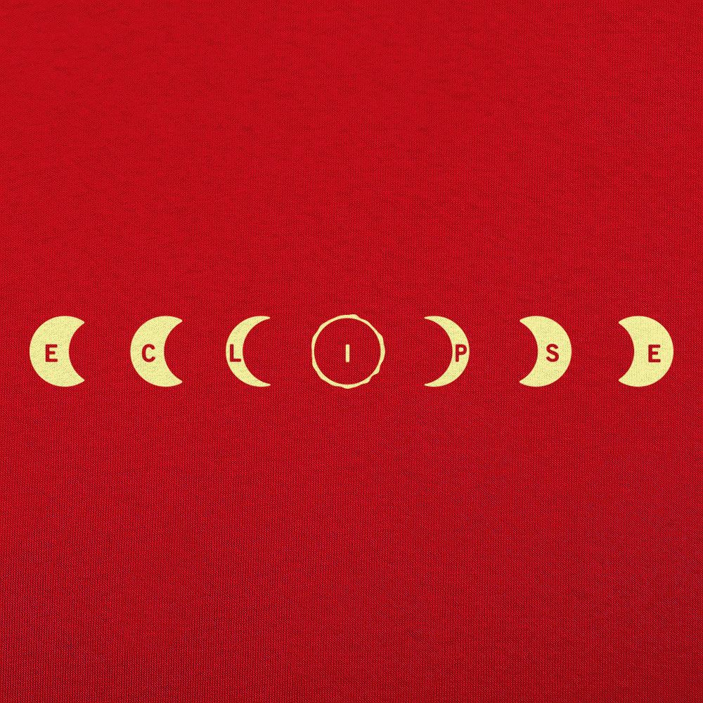Eclipse Spelled Out in Moon Phases