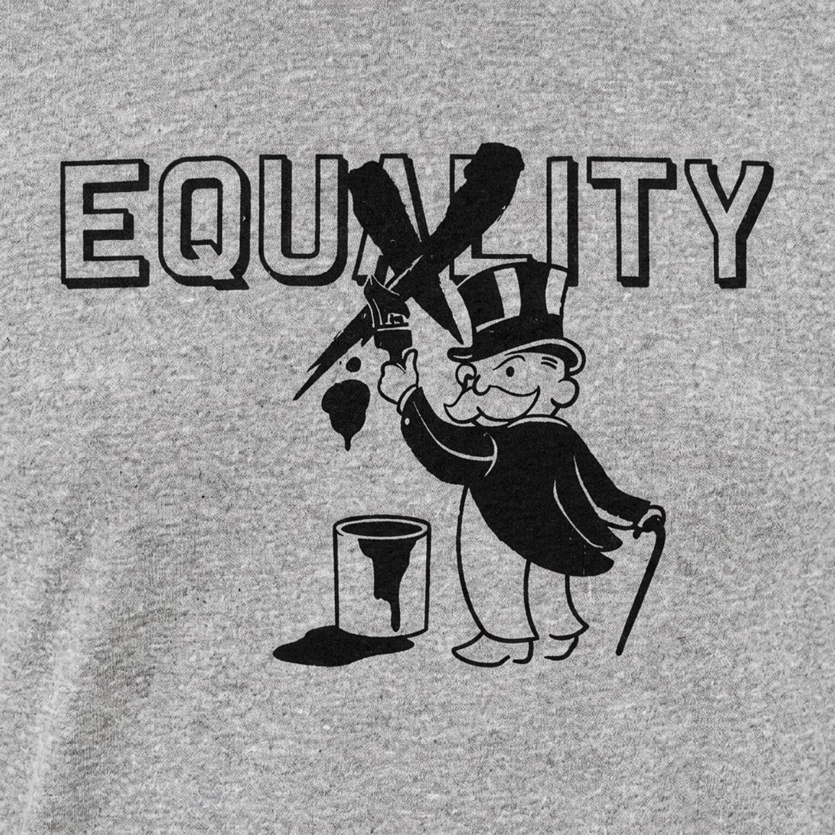 Equity Rich Tycoon Painting Over Equality