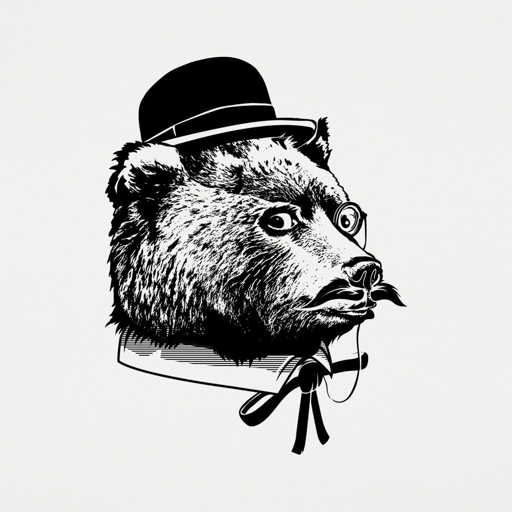 Fancy Bear in Bowler Hat and Monocle