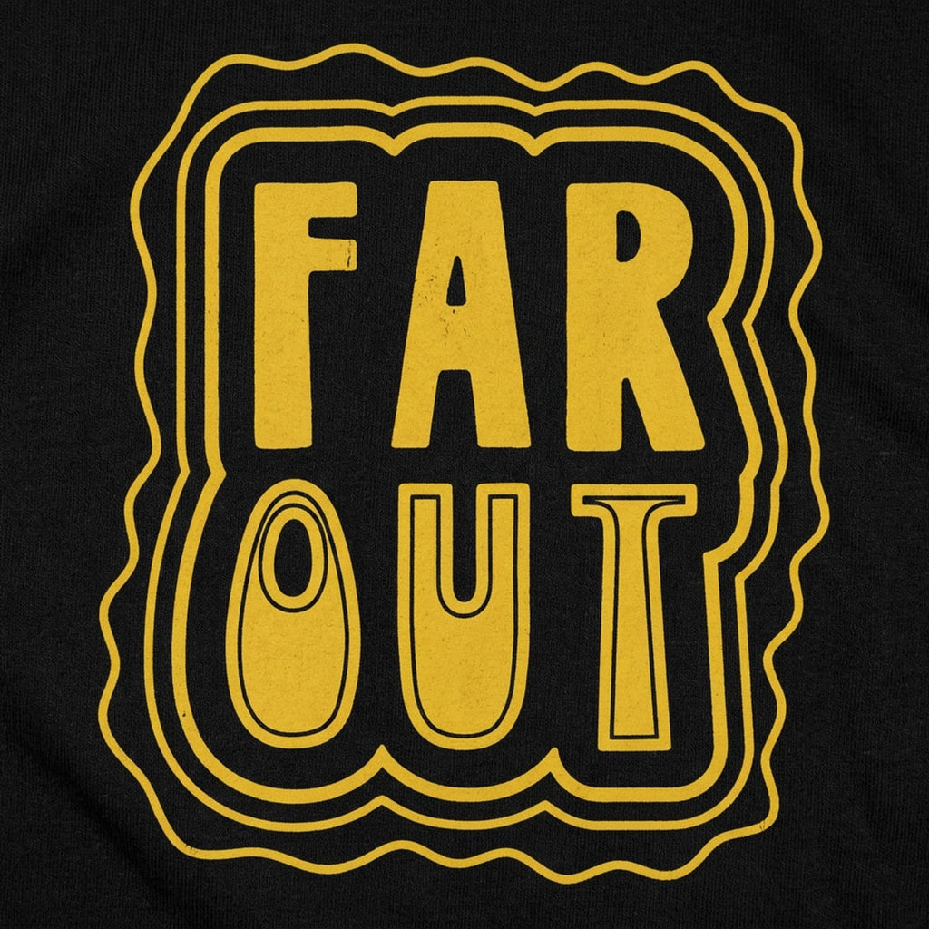 Far Out Retro Groovy 70s Lettering