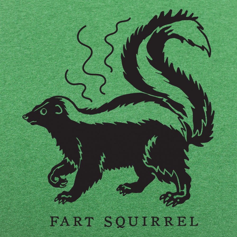 Fart Squirrel Stinky Skunk Cartoon
