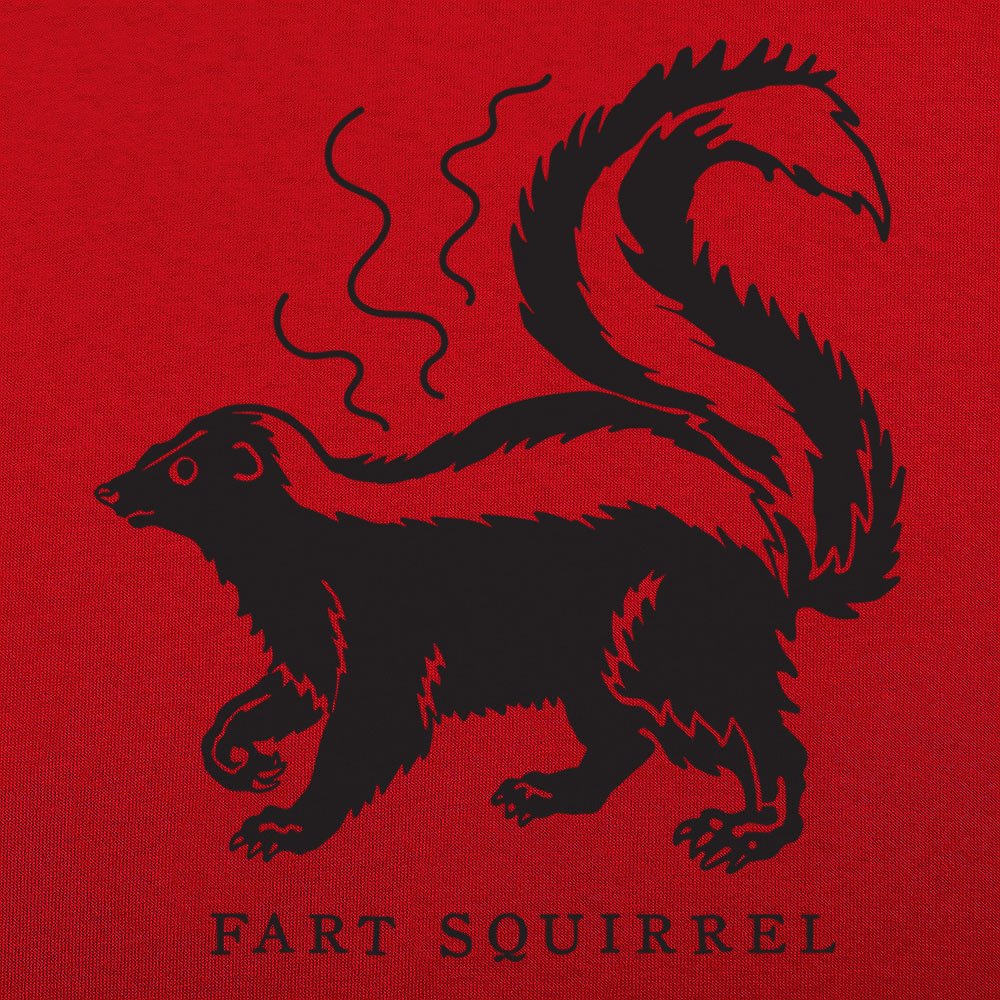Fart Squirrel Stinky Skunk Cartoon