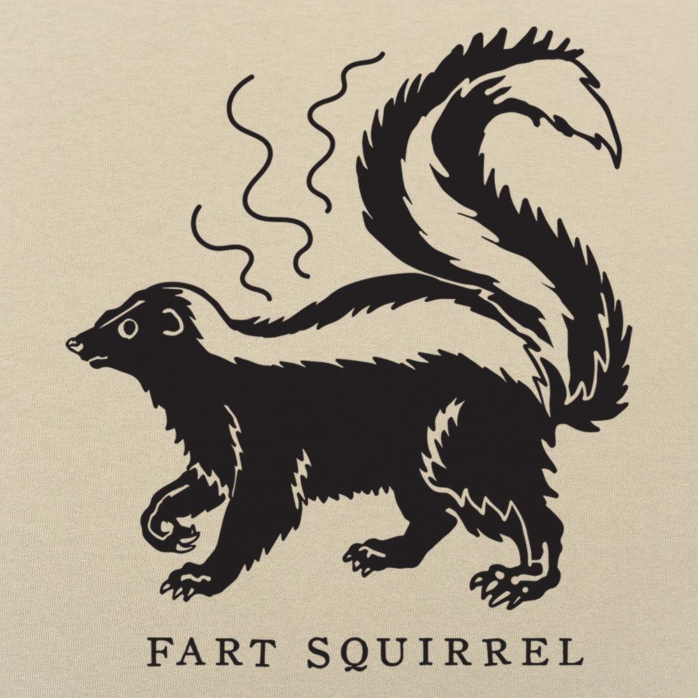 Fart Squirrel Stinky Skunk Cartoon