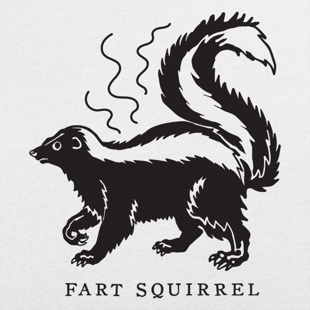 Fart Squirrel Stinky Skunk Cartoon