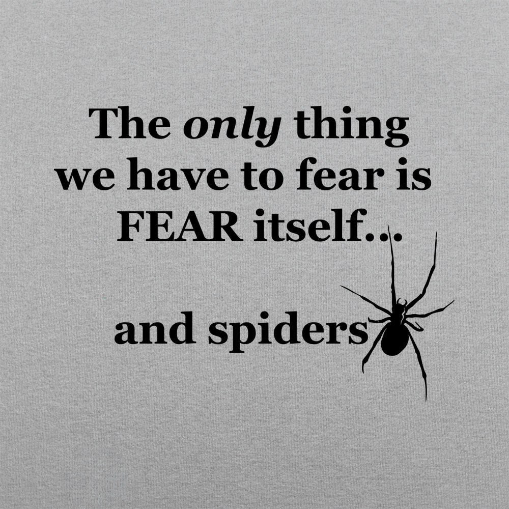 Fear And Spiders Famous Fear Itself Quote with Creepy Spider