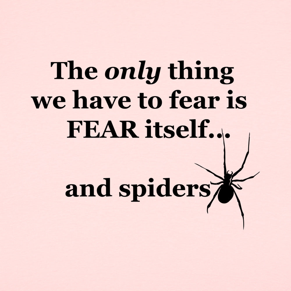 Fear And Spiders Famous Fear Itself Quote with Creepy Spider