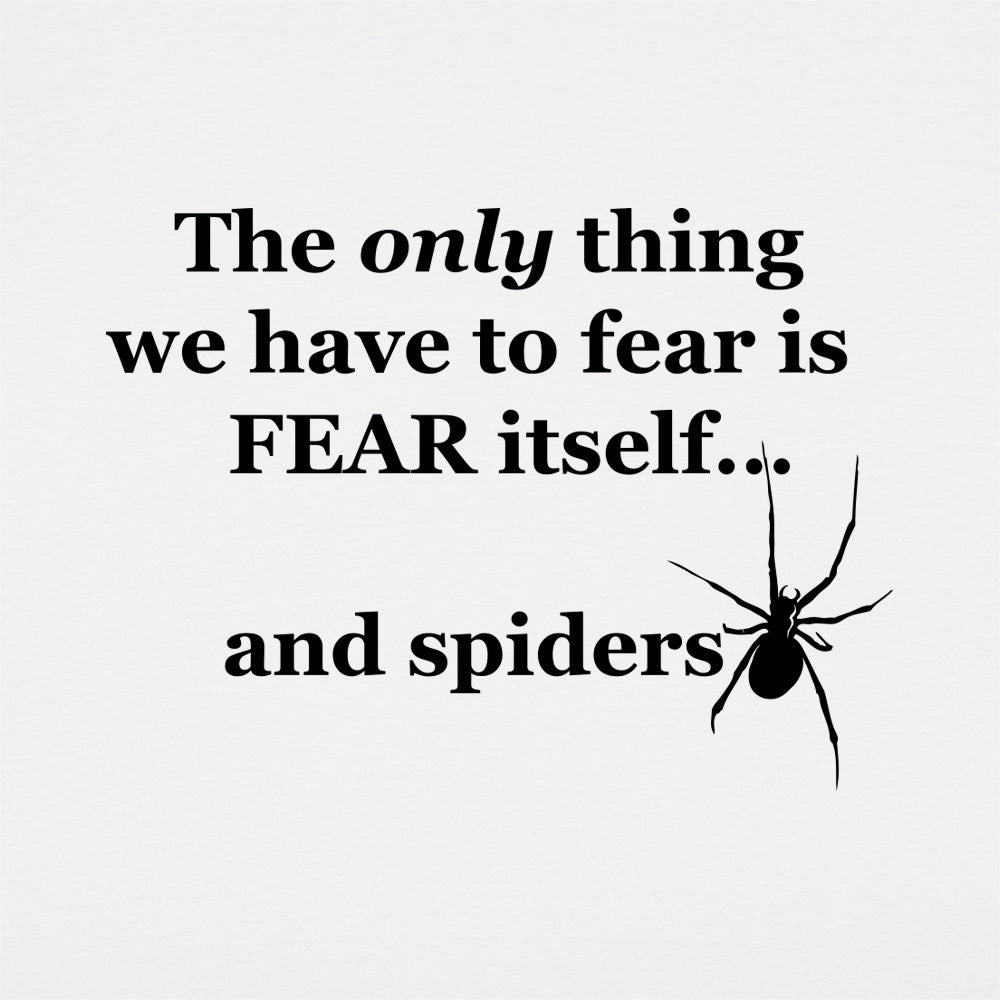 Fear And Spiders Famous Fear Itself Quote with Creepy Spider
