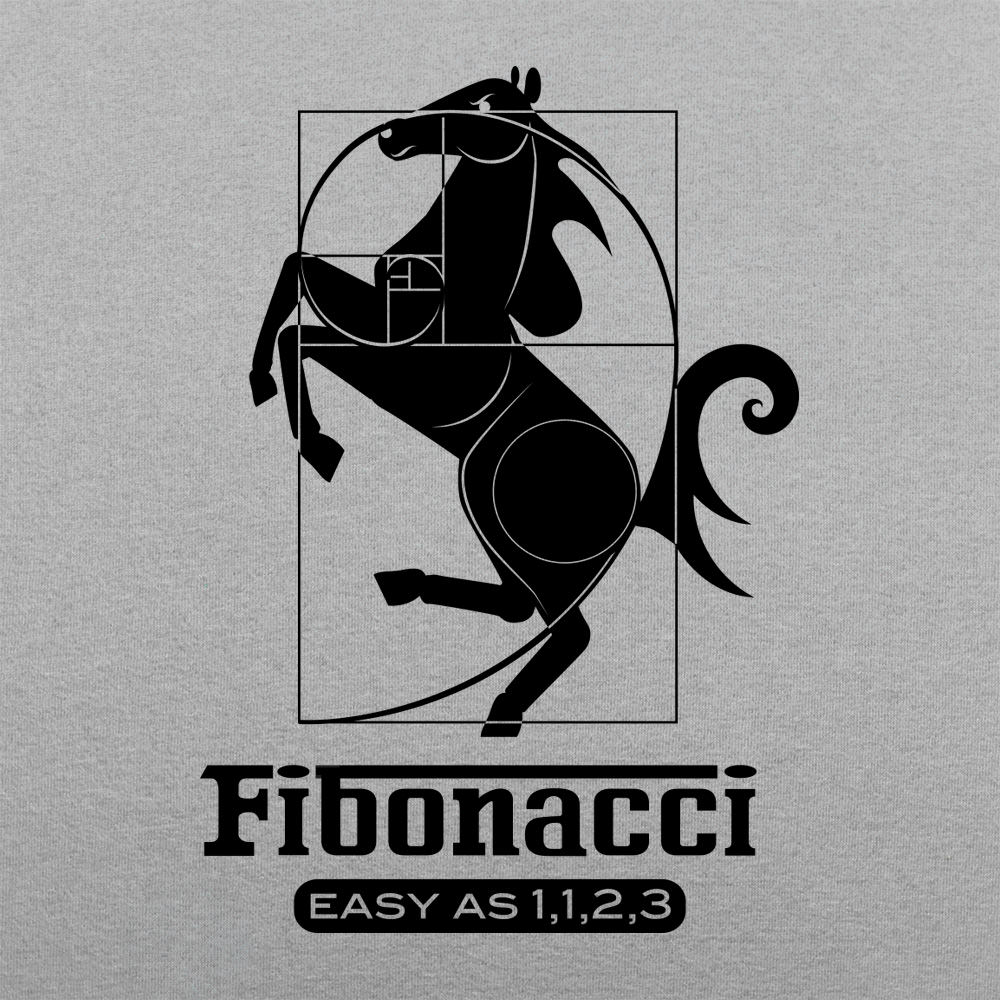 Fibonacci Easy As 1,1,2,3 Golden Ratio Stallion