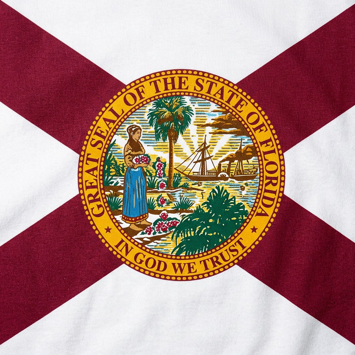 Florida Flag Full Color with State Seal