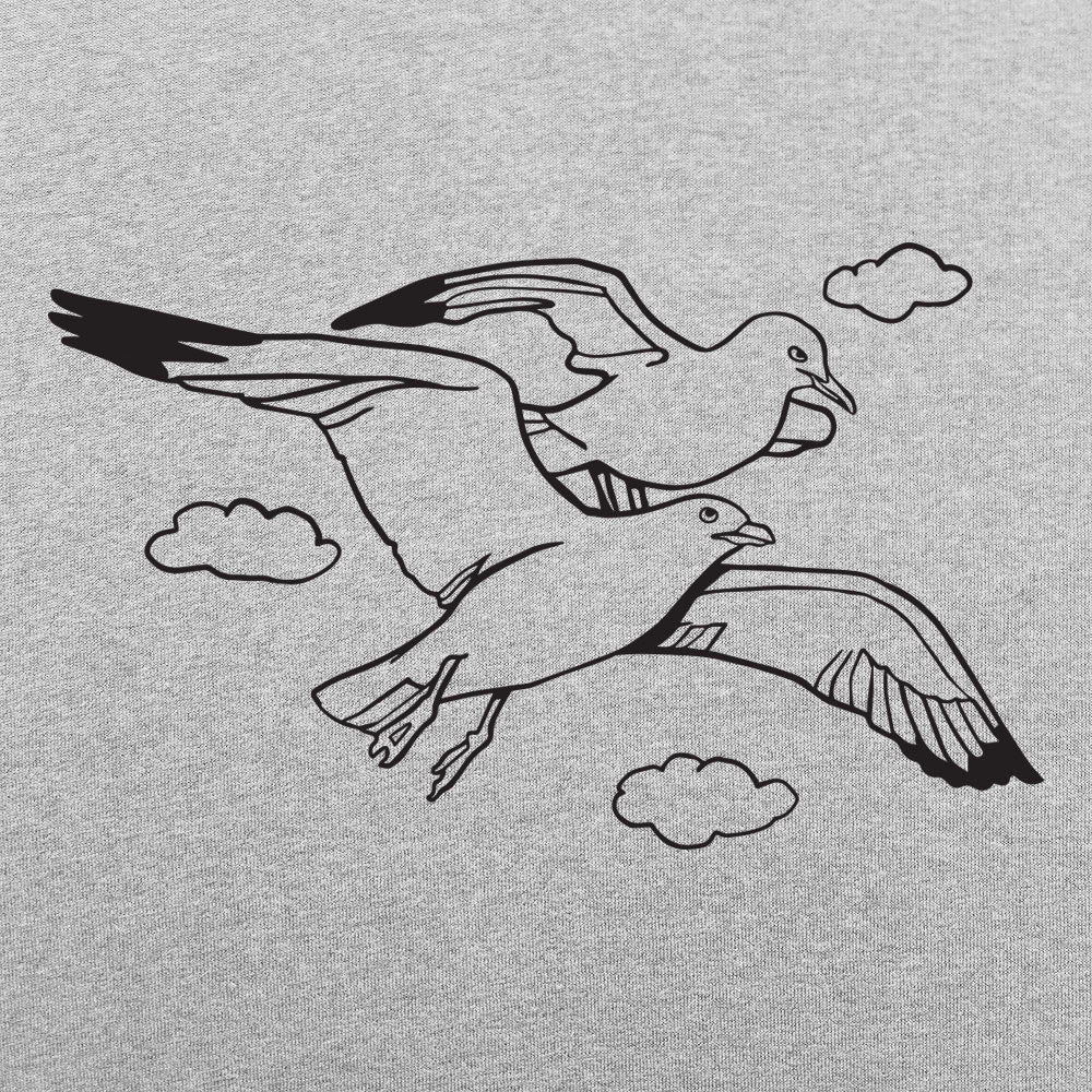 Flying Gulls Graphic