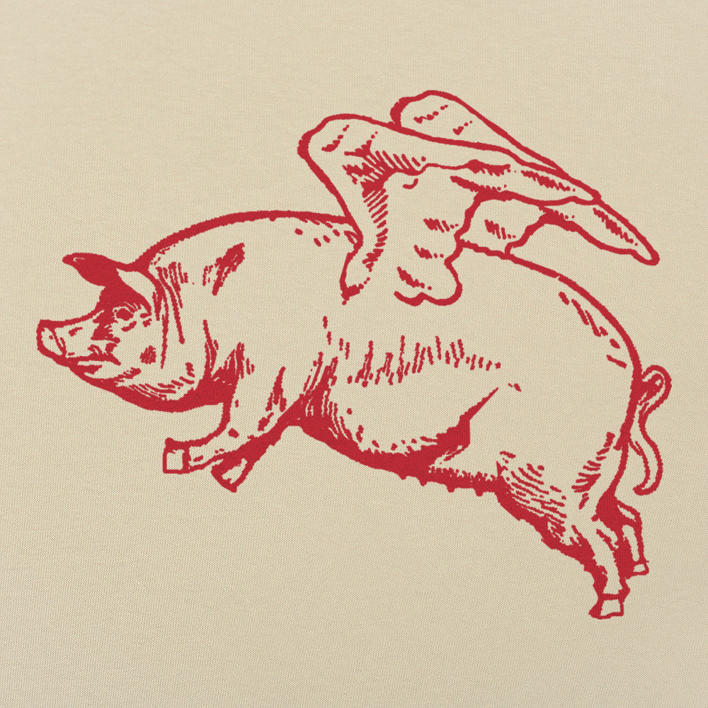 Flying Pig with Wings Pun