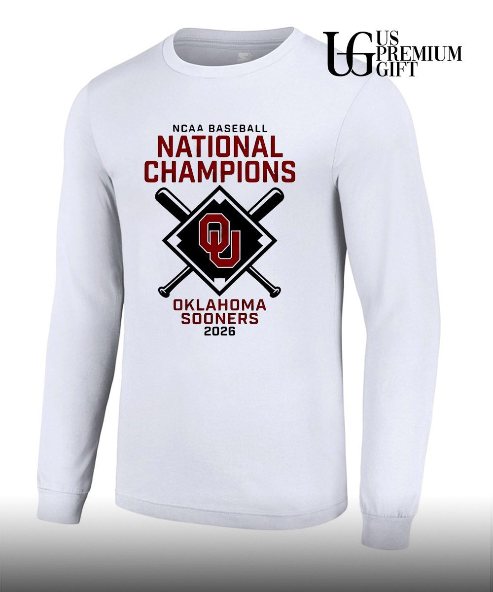 Oklahoma Sooners NCAA Baseball National Champions 2026 logo shirt