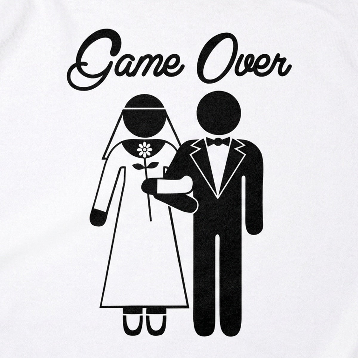 Game Over Wedding Bride and Groom