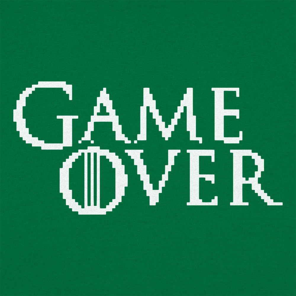 Game Over in Pixelated Fantasy Font