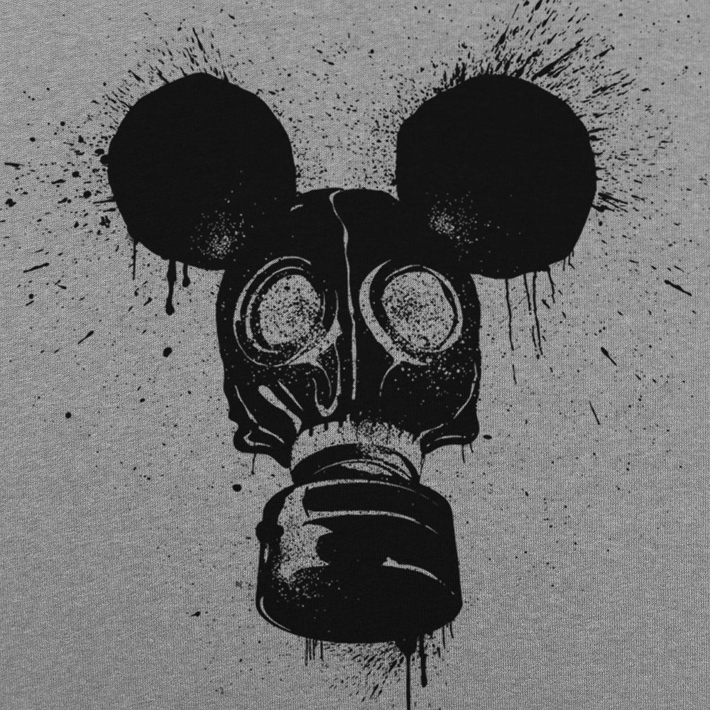 Gas Mousk Cartoon Mouse Wearing a Gas Mask