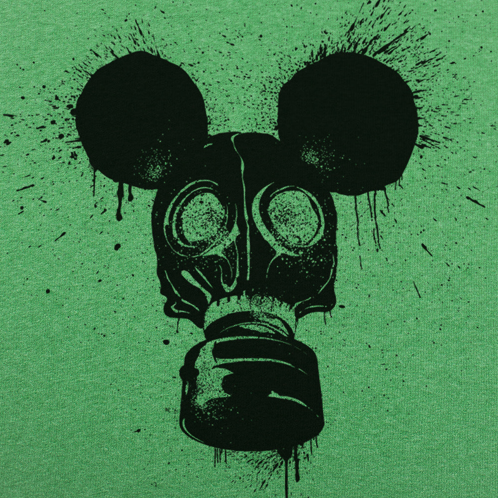 Gas Mousk Cartoon Mouse Wearing a Gas Mask