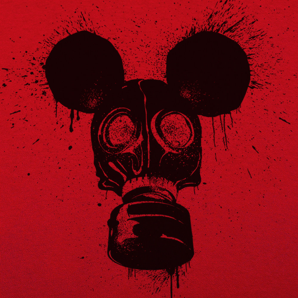 Gas Mousk Cartoon Mouse Wearing a Gas Mask