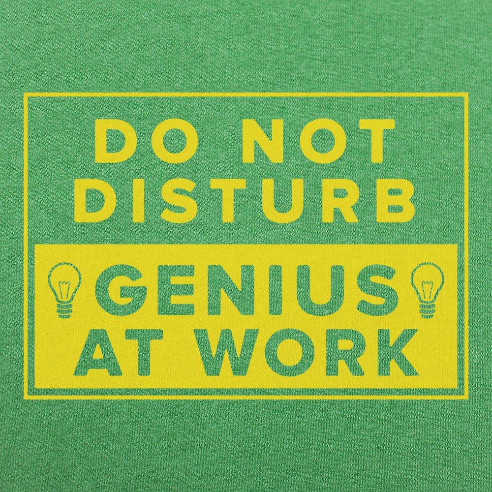 Genius At Work Do Not Disturb Warning Sign