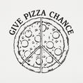 Give Pizza Chance Peace Sign Pizza