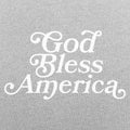 God Bless America Patriotic Script Typography