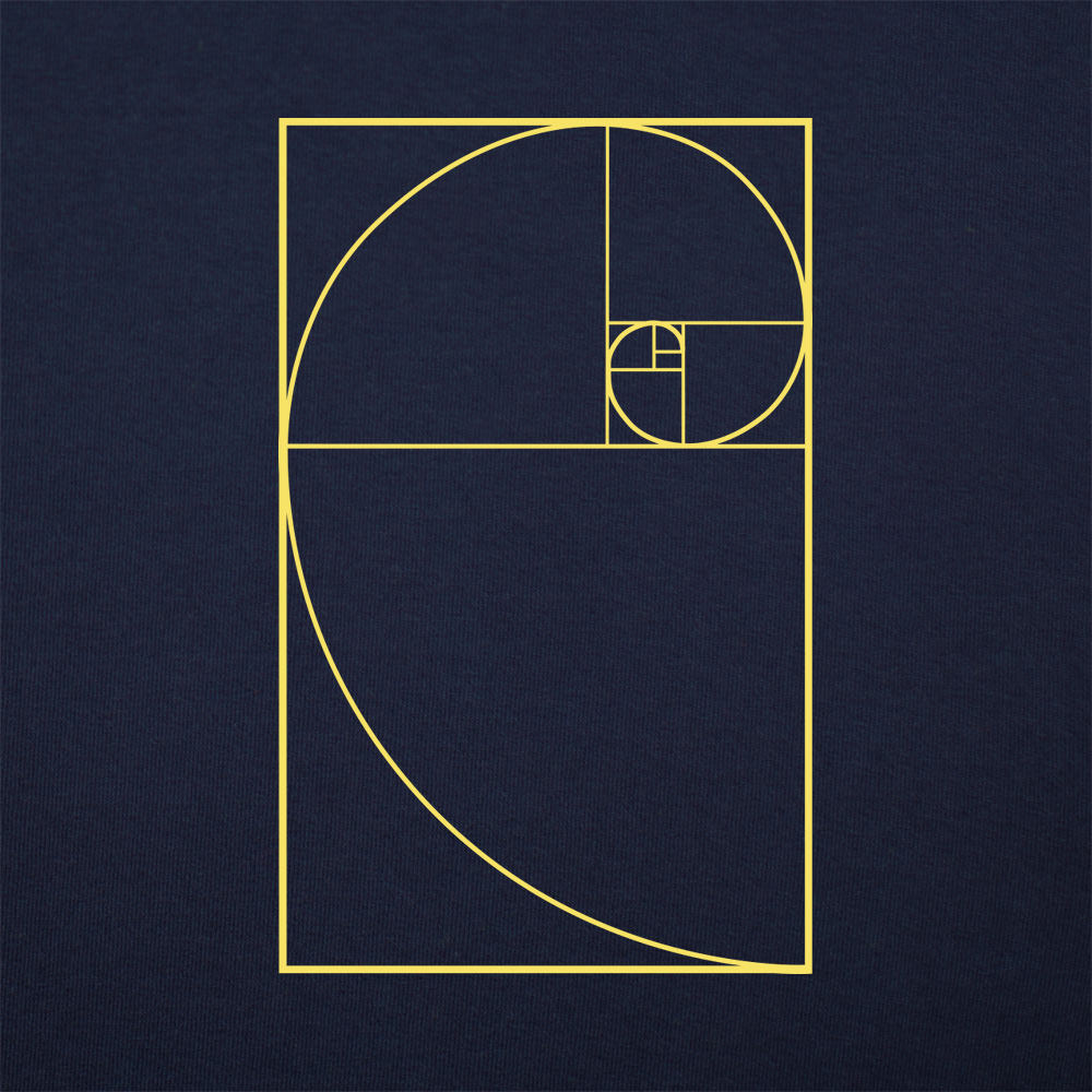 Golden Spiral Fibonacci Ratio Geometry