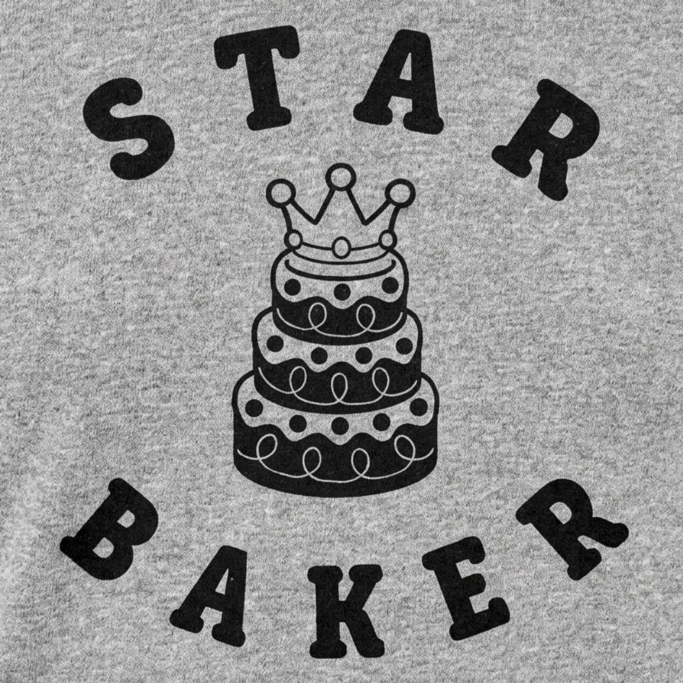 Star Baker Crowned Cake Baking Graphic