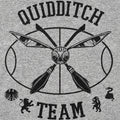 Quidditch Team Crossed Broomsticks Emblem