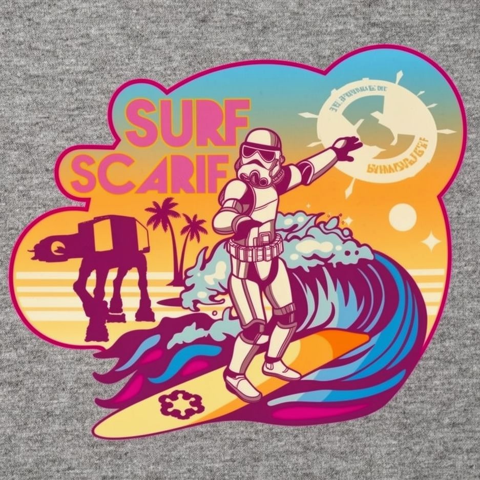 Surf Trooper Galactic Soldier Graphic