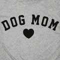 Dog Mom with Heart Varsity Text
