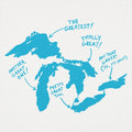 Great Lakes Map Ranked from Greatest to Pretty Great