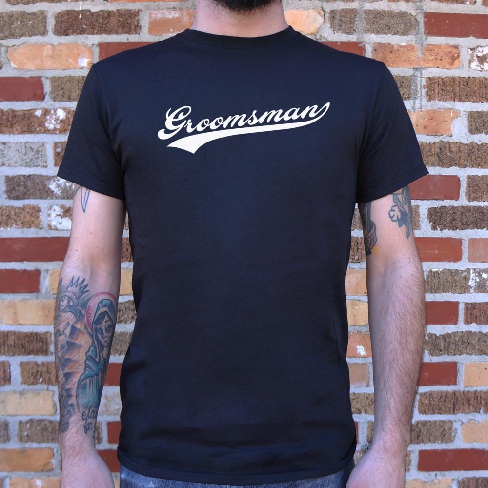 Groomsman Varsity Script Wedding Design