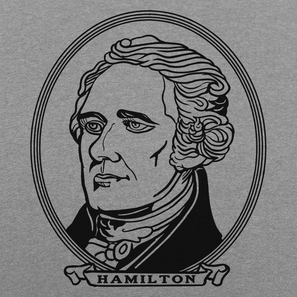 Alexander Hamilton Portrait on Dollar Bill Style Design