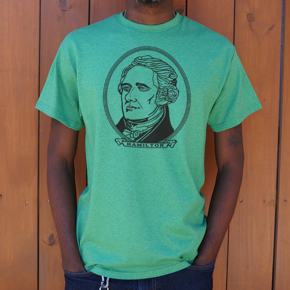 Alexander Hamilton Portrait on Dollar Bill Style Design