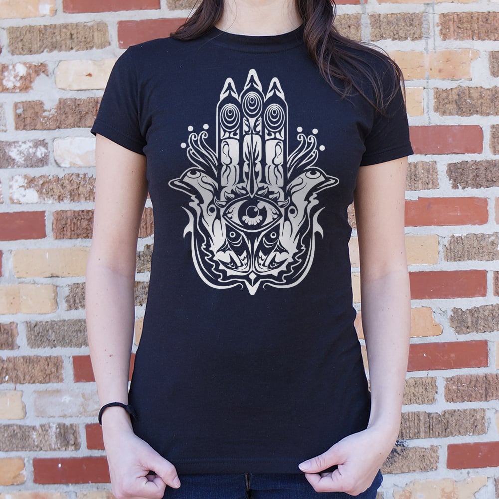 Hamsa Hand with Protective Evil Eye Symbol