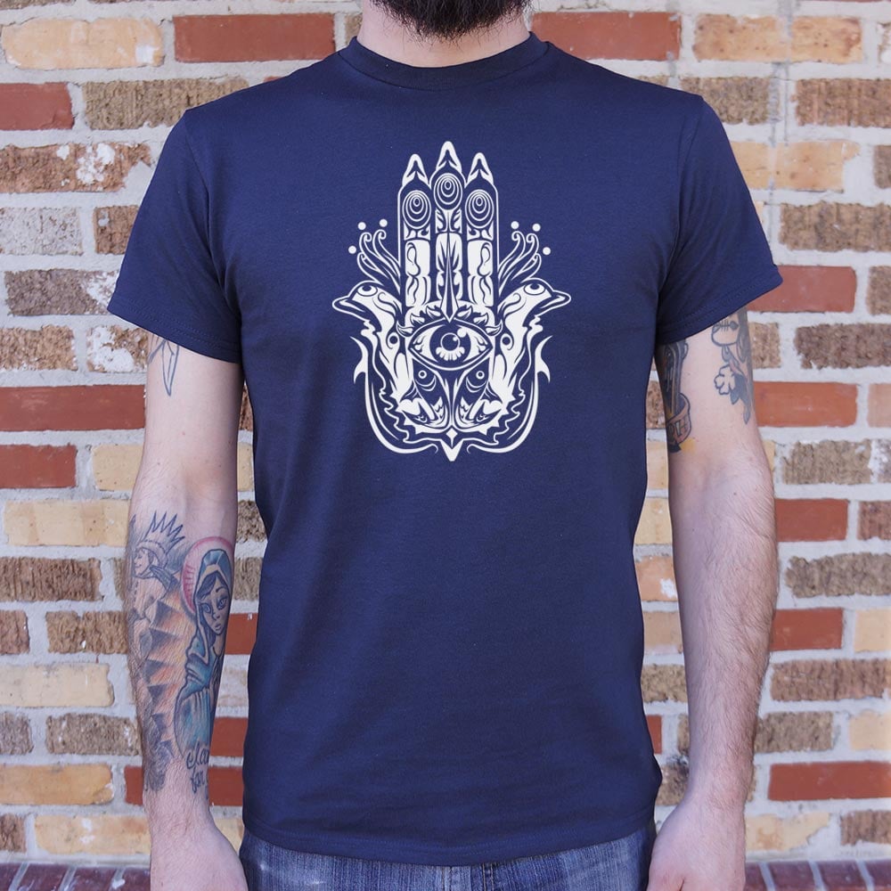 Hamsa Hand with Protective Evil Eye Symbol