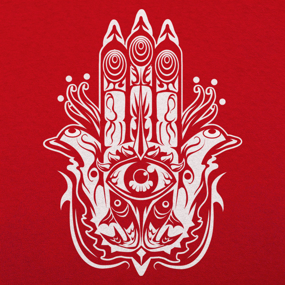 Hamsa Hand with Protective Evil Eye Symbol