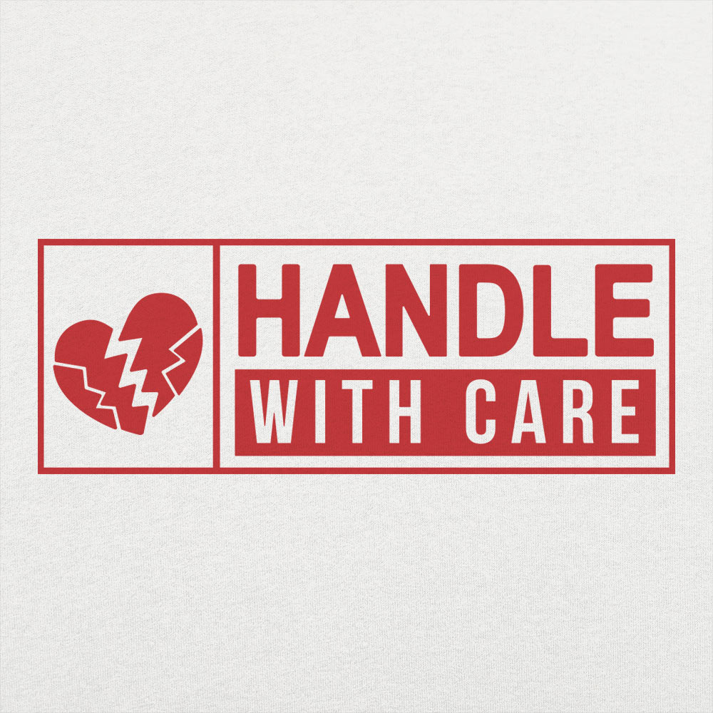 Handle With Care Broken Heart Shipping Label